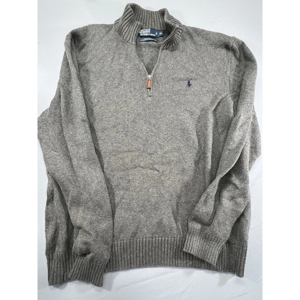 Polo Ralph‎ Lauren 100% Cotton Sweater Exclusive Decoration Gray Size XL